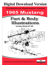 mustang body parts and illustrations